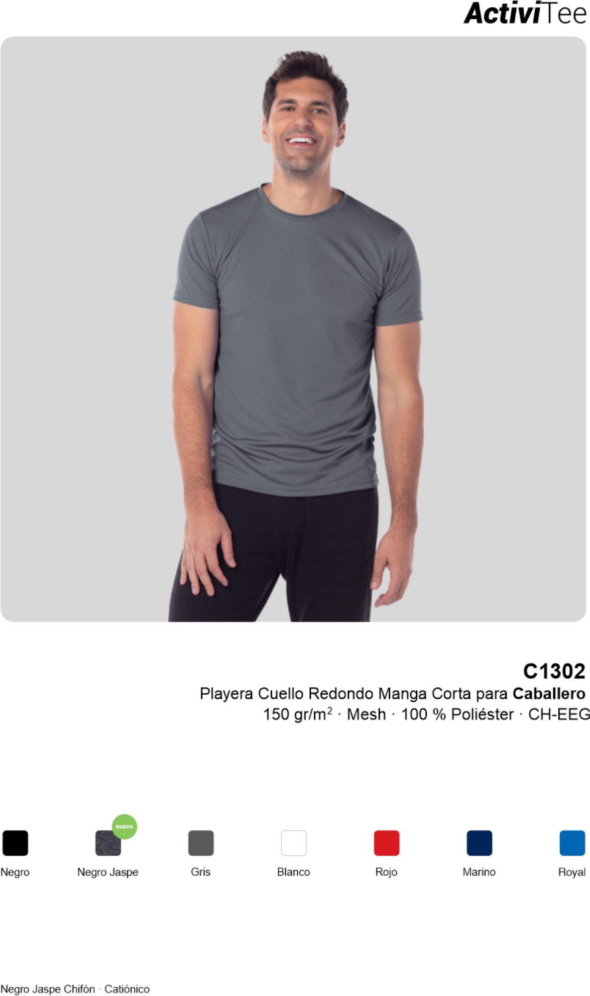 Camiseta Dry Yazbek C1302 y D1302