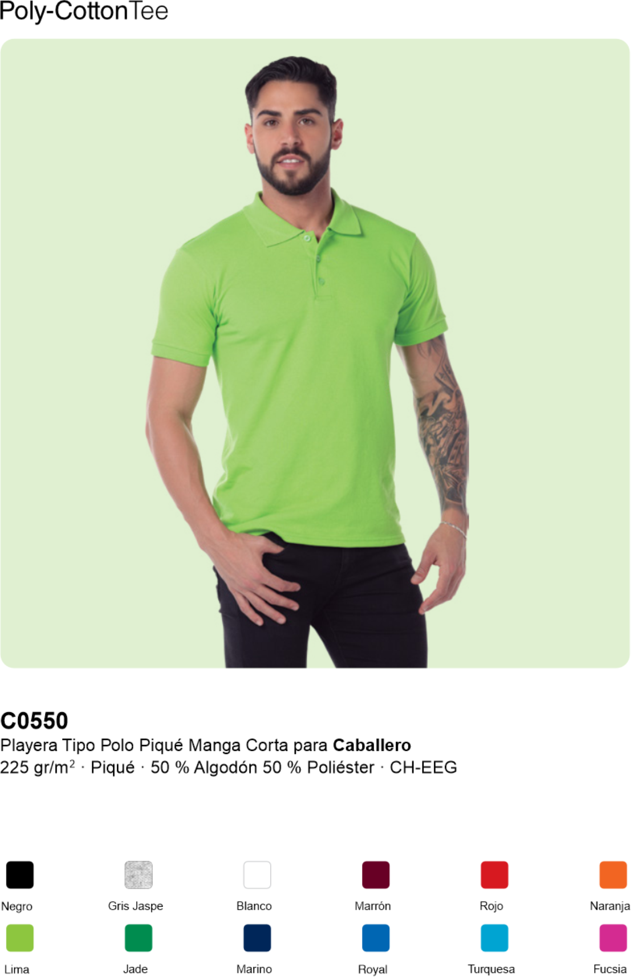 Playera Polo Yazbek CO550
