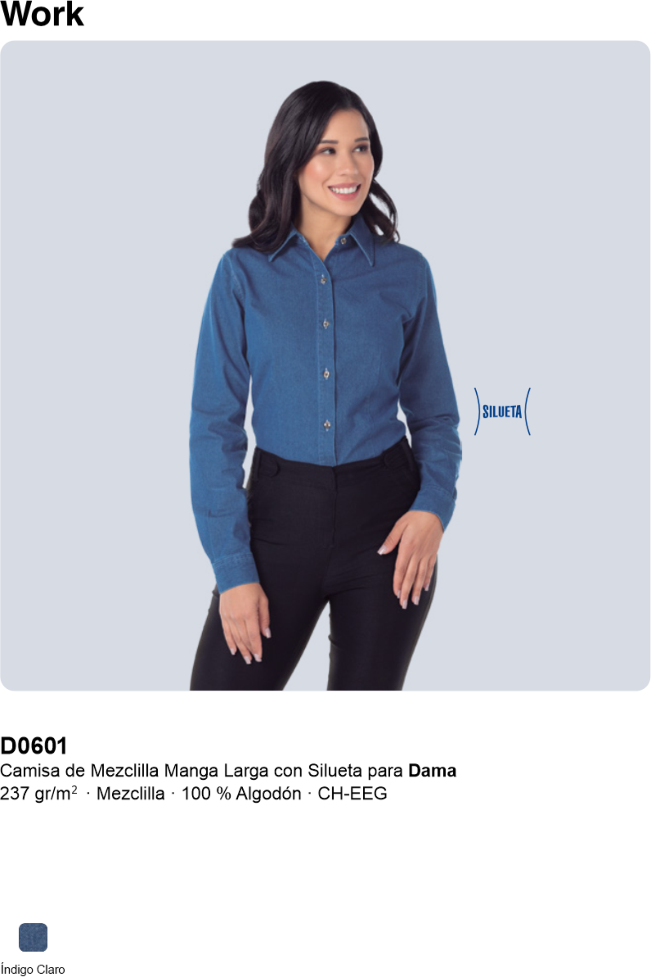 Blusa Mezclilla Yabek DO601