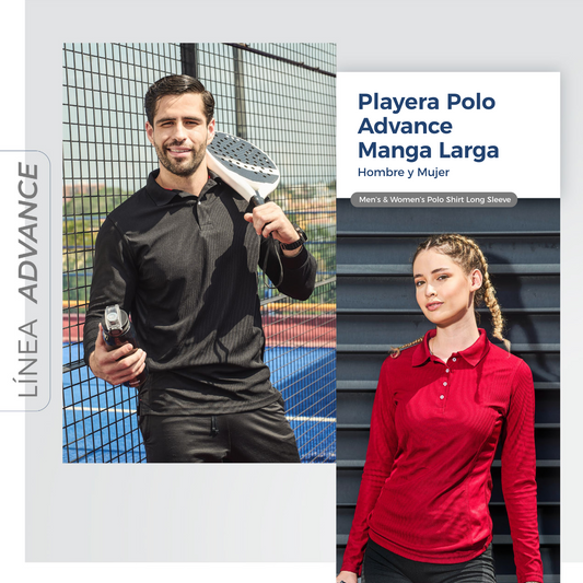 Playera Polo MayorK Advance Manga Larga
