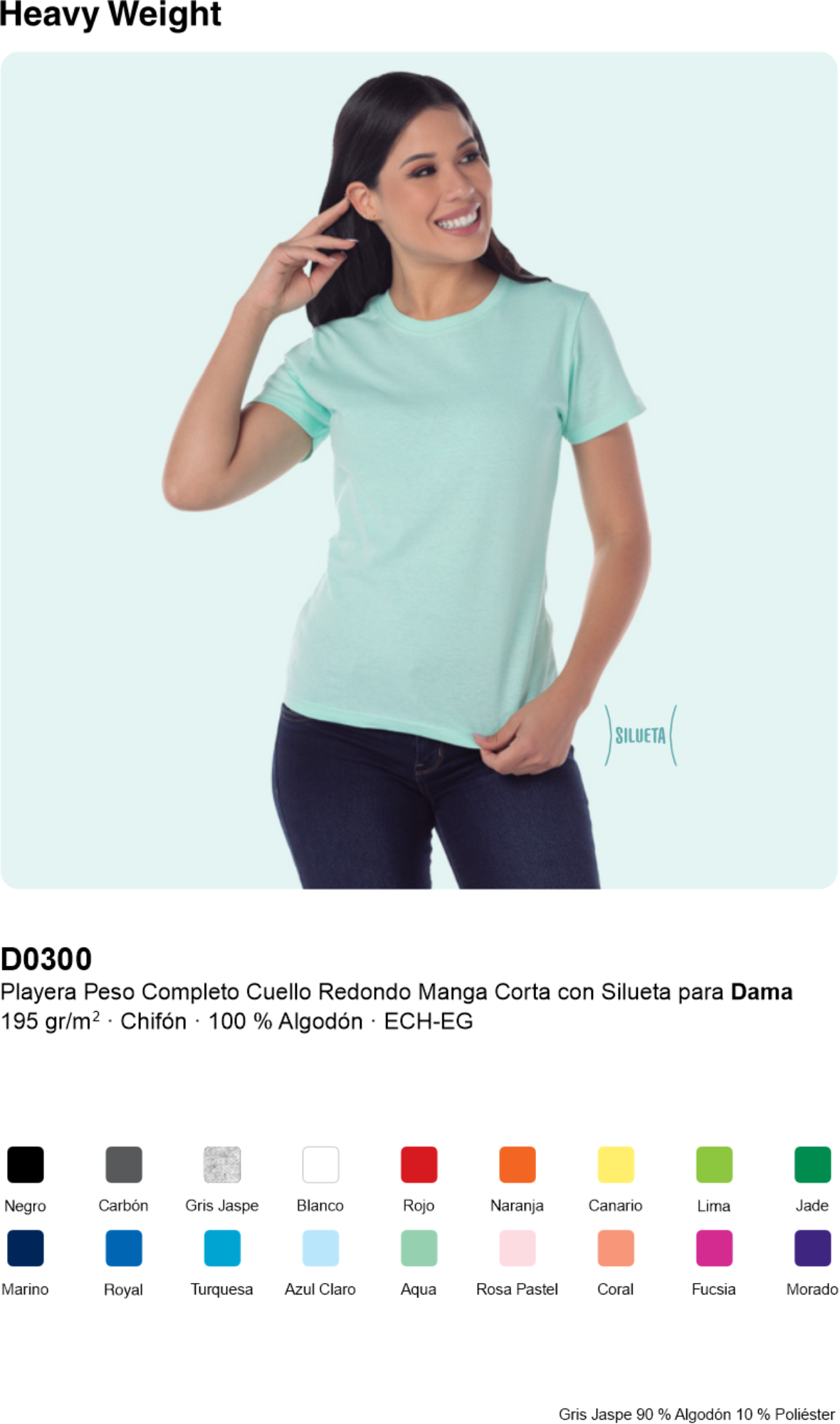 Camiseta Yazkek Dama DO300